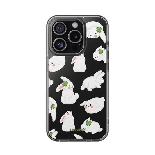 Lucky Bunny Clear Phone Case