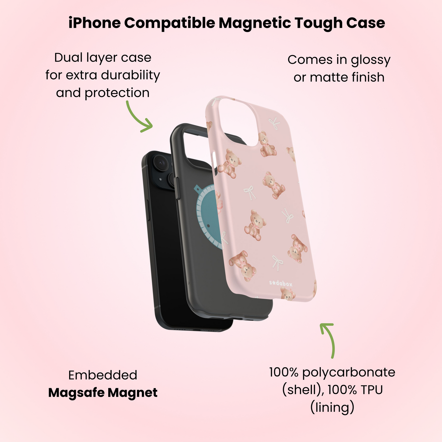 Coquette Teddy Magsafe iPhone Case