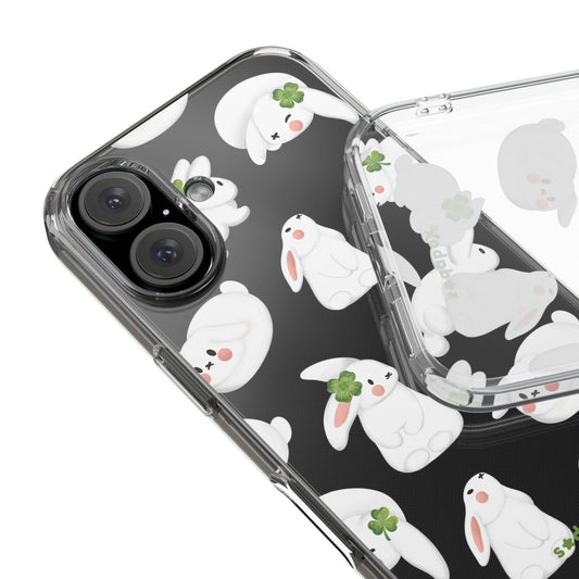 Lucky Bunny Clear Phone Case